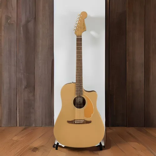 Miniatura 8 de Fender Redondo Player - Guitarra acústica, con garantía de 2 años, bronce satinado, diapasón de nogal