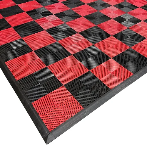 Miniatura 6 de Greatmats - Azulejos de garaje perforados de flujo libre, 1 x 1 pie x 0.5 pulgadas, paquete de 25 (negro)
