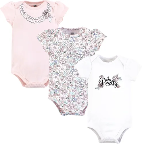 Miniatura 293 de Hudson Baby baby-girls Cotton Bodysuits 3-pack