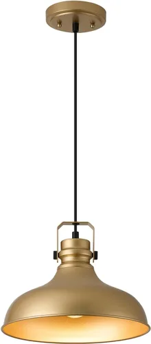 Miniatura 21 de Luces Colgantes de Granja de Níquel Cepillado Iluminación Colgante Mate para Isla de Cocina Industrial Altura Ajustable Vintage Luminarias Colgantes