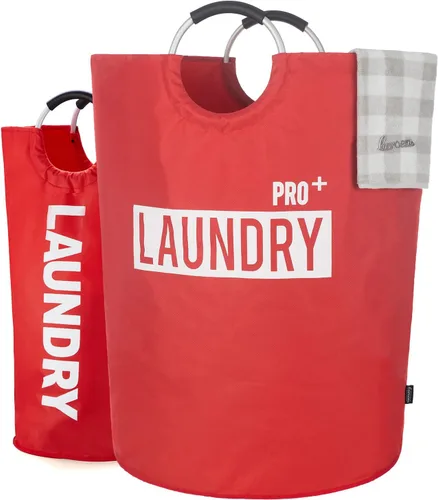 Miniatura 10 de Caroeas Cesta de Ropa de 90L (13 Colores), Cesta de Ropa Impermeable, Bolsa de Ropa con Asas Acolchadas, Cesta de Ropa, Cesta de Ropa Plegable