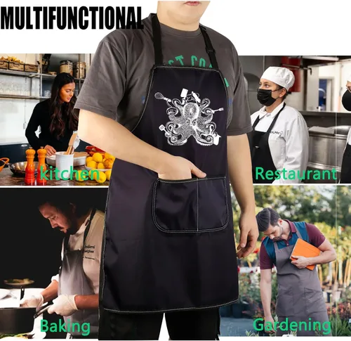 Miniatura 8 de CENWA Delantales de chef de pulpo, regalo divertido para cocinero, regalo de cocinero, regalo de carnicero