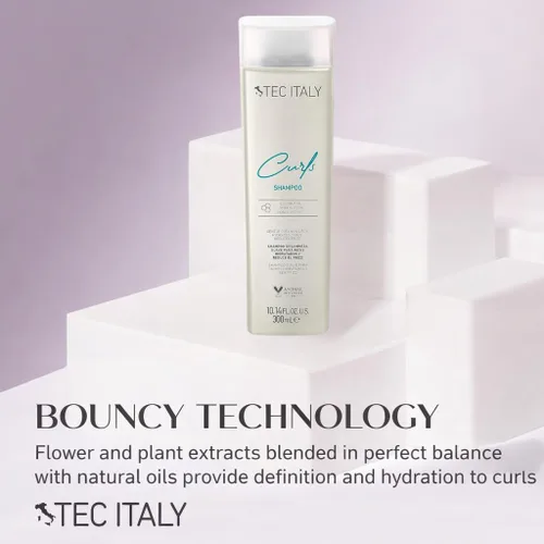 Miniatura 5 de Tec Italy Champú hidratante para rizos para cabello rizado y ondulado, define los rizos, control del encrespamiento, limpiador suave que añade
