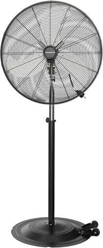 Miniatura 2 de Ventilador de pedestal oscilante de 18 pulgadas con control remoto, ventilador de pie de alta velocidad de 5000 CFM, motor de CC, 9 velocidades