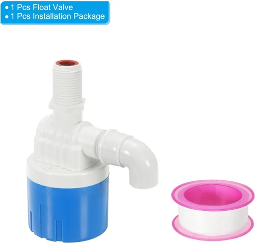 Miniatura 3 de PATIKIL Válvula de control de nivel de agua automática de 1/2", válvula de flotador automática de agua de entrada superior de plástico Válvula