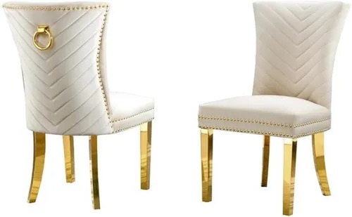 Miniatura 5 de Best Quality Furniture SC360-367 Sillas de comedor, negro/dorado