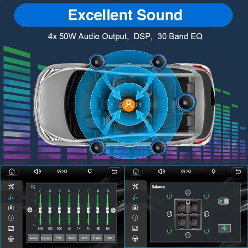 Miniatura 3 de Estéreo de auto de doble DIN de 7 pulgadas para Carplay inalámbrico y Android Auto, audio de coche con pantalla táctil HD de 1024 x 600, enlace
