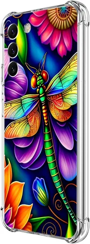 Miniatura 23 de Funda para Galaxy S23, diseño de mariposas azules, rosas, protección contra caídas, a prueba de golpes, de cuerpo completo, resistente a