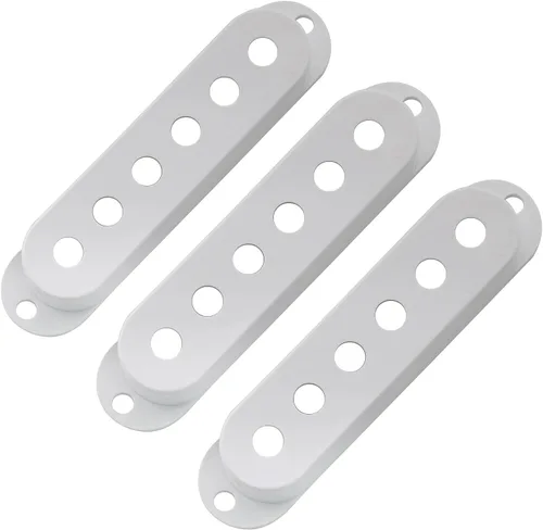 Musiclily Juego de 3 cubiertas de plástico para pastillas de guitarra profesional para Estados Unidos/México, color blanco