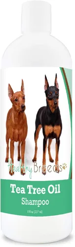 Miniatura 6 de Healthy Breeds Doberman Pinscher Champú de aceite de árbol de té, formulado para piel seca e irritada, reduce la caspa, aroma a gaulteria, 8 onzas