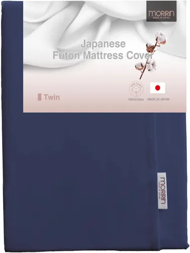 Miniatura 20 de Funda con cremallera para colchón de futón japonés de piso, 100% algodón, fabricada en Japón, doble, gris