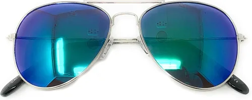 Miniatura 2 de WebDeals Retro - Gafas de sol de metal Aviator tamaño niño