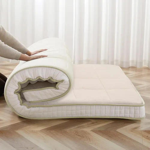 Miniatura 12 de colchón de futón japonés de 10 cm para piso, colchón plegable de piso tamaño individual - almohadilla de espuma viscoelástica para dormir