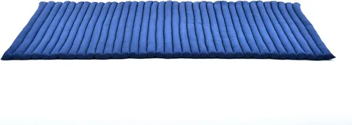 Miniatura 9 de Leewadee colchón tailandés enrollable para cama de invitados, tapete de yoga, para masaje tailandés, ecológico, orgánico y natural. Cl44 - Azul