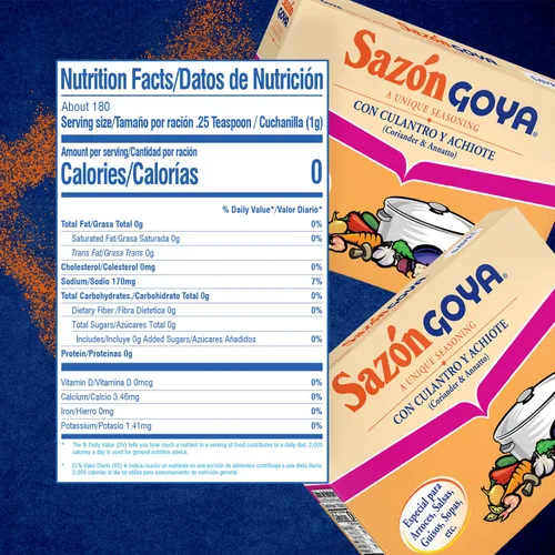 Miniatura 2 de Goya Foods Sazón Condimento con cilantro y Annatto, 1.41 onzas (paquete de 36)