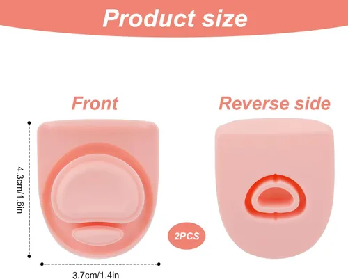 Miniatura 2 de 2 piezas de tapa superior para botella de agua compatible con Owala FreeSip 24 oz 32 oz, piezas de sellado de repuesto, tapón de silicona, Rosa