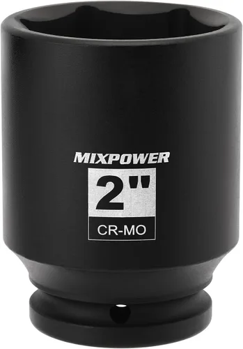 Miniatura 16 de MIXPOWER Juego de 6 puntos de 3/4 de pulgada de accionamiento profundo de impacto de casquillo - 33mm (métrico), CR-MO, casquillo de tuerca de eje