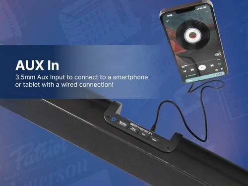 Miniatura 4 de Emerson EHS-2000 Barra de sonido Bluetooth de 32 pulgadas, sistema de altavoces de cine en casa de 2.0 canales con control remoto, entradas USB/AUX