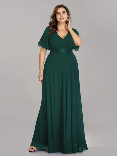 Miniatura 4 de Ever-Pretty 09890 Maxi vestido de fiesta de noche, con cuello en V doble, para mujer