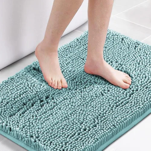 H.VERSAILTEX Alfombra de Baño Alfombra de Baño Alfombras de Baño para Baño Antideslizante Alfombras de Baño Extra Gruesa de Chenilla Alfombra 17" x