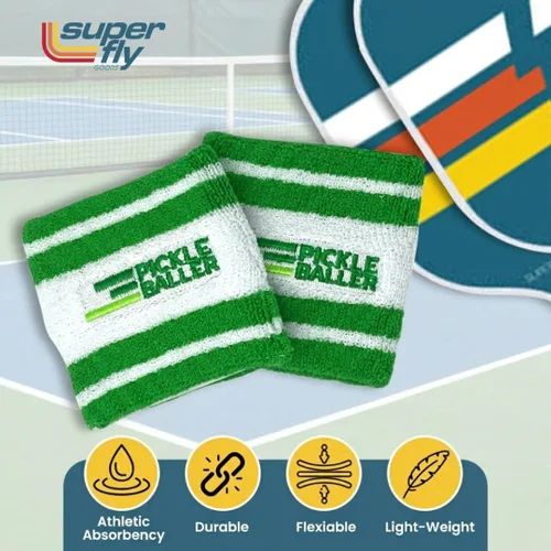 Miniatura 2 de Super Fly Goods Bandas para el sudor, pickleball golf, tenis, gran regalo o para tus deportes o equipo, juego de bandas deportivas que incluye