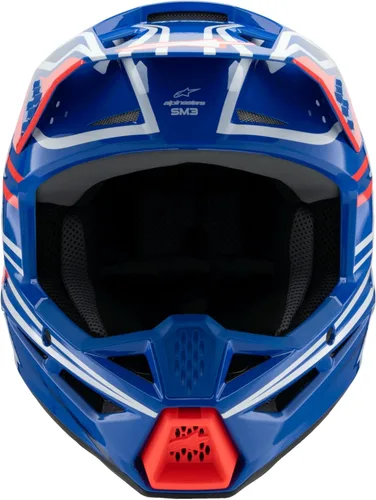 Miniatura 8 de Alpinestars SM3 Casco Deegan para jóvenes ECE06/DOT Azul/Rojo/Blanco/Negro Brillante