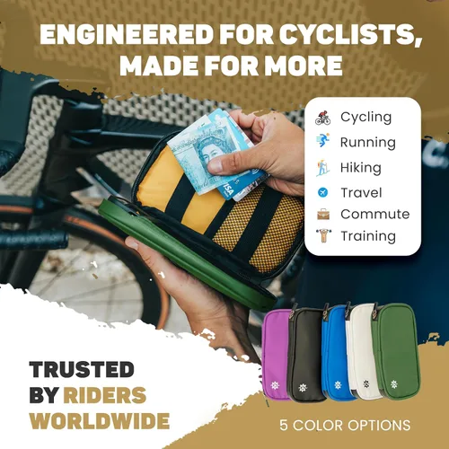 Miniatura 8 de Lumiere & Co. Cartera de ciclismo impermeable Cartera de ciclismo y bolsa de ciclismo para jersey Cartera de teléfono de ciclismo para bicicleta