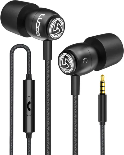 Auriculares con cable Ludos Clamor, auriculares intraaurales, 5 años de garantía, auriculares con micrófono, auriculares con aislamiento de ruido