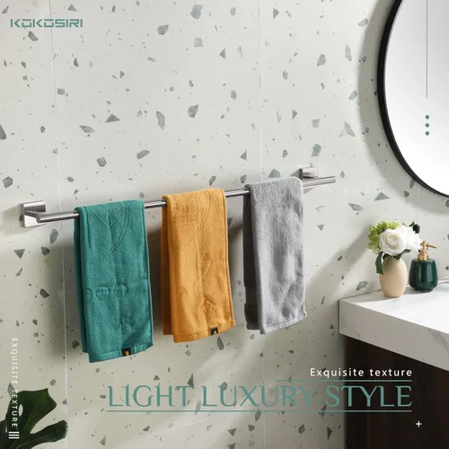 Miniatura 3 de KOKOSIRI Toalleros de 32 pulgadas, toalleros para baño, baño, soporte para papel higiénico, soporte para rollo de papel higiénico, níquel cepillado