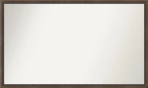Miniatura 120 de Amanti Art Brown Bathroom Mirror for Over Sink, 23x41 Custom Made Hardwood Wedge Mocha Rectangle Vanity Mirror, Large Modern Wood Frame, Hangs