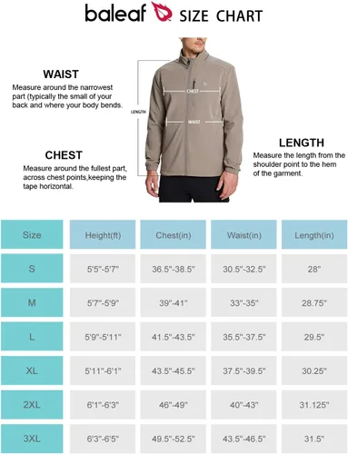 Miniatura 6 de BALEAF Chaqueta Softshell para hombre, con forro polar, resistente al viento, cálida, para invierno, con aislamiento y capucha extraíble