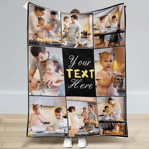 Manta personalizada con imagen, manta personalizada, regalos para cumpleaños, Navidad, boda, manta de fotos personalizada, regalos de pareja para 8