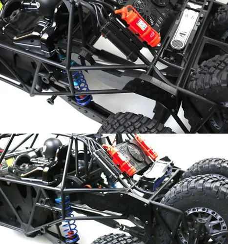 Miniatura 2 de 2 piezas de soporte reforzado trasero para 1/6 LOSI Super Baja Rey 2.0 RC (negro)