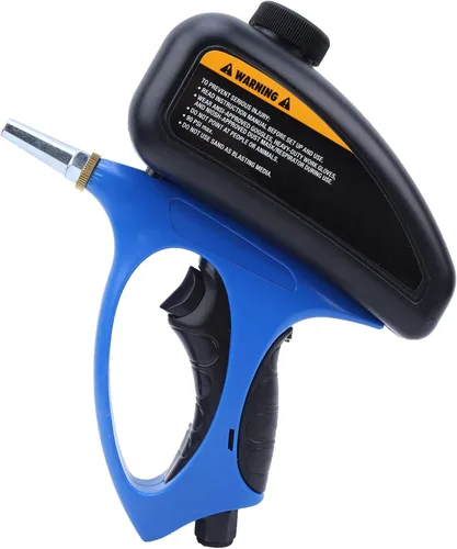 GOTOTOP Kit de chorreo de arena de mano Sandblaster manual neumático anti-chorro de arena Máquina de chorro de arena Pistola de chorro de arena Mini
