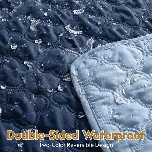Miniatura 2 de FunFurry Manta impermeable para perro, funda de sofá lavable para perros, funda reversible para cama de perro, protector de muebles de sofá