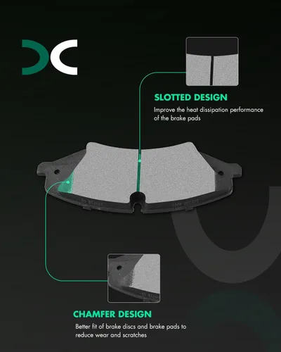 Miniatura 2 de SCITOO D1479 Kits de pastillas de freno semimetálicas para Land Rover Discovery 17, para Land Rover LR4 10-16, para Land Rover Range Rover 14-15 17