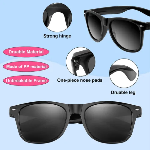Miniatura 34 de FEPITO Paquete de 24 lentes de sol de fiesta a granel para regalos de fiesta de cumpleaños, rellenos de bolsas de golosinas para playa, piscina