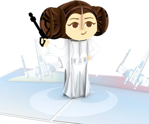 Miniatura 10 de Lovepop Star Wars™ The Death Star™ Tarjeta Desplegable de Enfrentamiento de la Estrella de la Muerte, Tarjeta 3D, Tarjeta de Cumpleaños, Tarjeta
