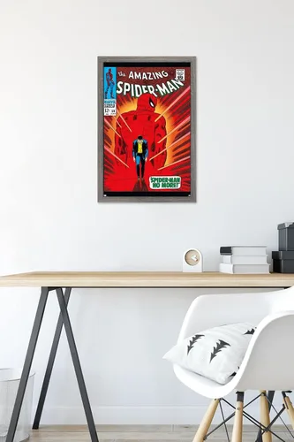 Miniatura 6 de Trends International Marvel Comics Amazing Spider-Man #50 - Póster de pared, 22.4 pulgadas de largo x 14.7 pulgadas, versión enmarcada en madera