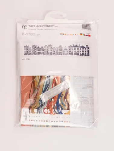 Miniatura 4 de Thea Gouverneur - Kit de punto de cruz contado - Señora y unicornio - Jobelan - 27 unidades - Kit de bordado para adultos - Hilos de bordado DMC