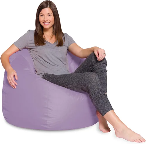 Miniatura 46 de Posh Creations - Sillón puff para niños, adolescentes y adultos, incluye funda extraíble y lavable a máquina, tamaño mediano de 27 pulgadas, lona