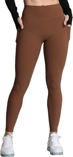 Miniatura 141 de Aoxjox Trinity - Pantalones de yoga de cintura alta con bolsillos para mujer, control de abdomen, cintura cruzada, leggings de entrenamiento suaves