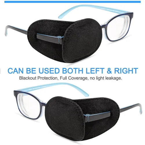 Miniatura 5 de Paquete de 4 parches para ojos para niños, niñas, niños, parche para ojos derecho e izquierdo para anteojos, parche para ojos perezosos para niños