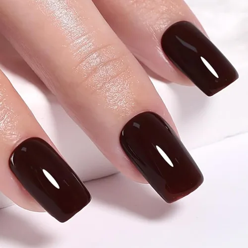 Miniatura 27 de Esmalte de uñas en gel color rojo oscuro, 1 unidad, 0.5 onzas líquidas, color rojo marronado, esmalte de remoción UV LED, arte de uñas/salón de rojo