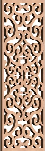 Miniatura 163 de Eveline - Paneles decorativos de pared de madera con calado, 13 3/8 pulgadas de ancho x 34 3/8 pulgadas de alto x 3/8 de alto, roble rojo rojo