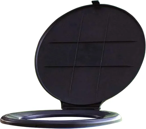Miniatura 4 de Camco Asiento de Inodoro de Cubo con Tapa - Convierte Cubo Estándar de 5 Galones en Inodoro Portátil para Acampar - Conveniente Inodoro de Camping