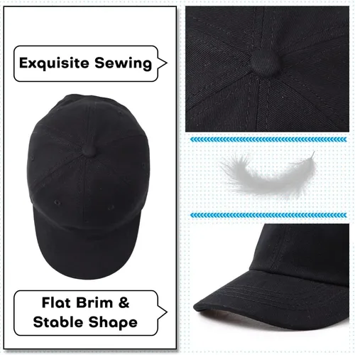 Miniatura 92 de Peecabe Gorra de béisbol para niños pequeños, unisex, de algodón, ajustable, para bebés, niños, gorra de béisbol para niñas de 1 a 5 años