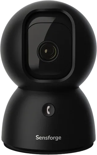 SensForge Cámara de seguridad Pan-Tilt de 2.5K, cámara WiFi de doble banda de 360° para el hogar, detección gratuita de IA humanos y mascotas, nube