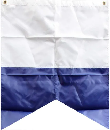 Miniatura 2 de Aqua 28" x 36" Alpha Bandera de nailon con Grommets