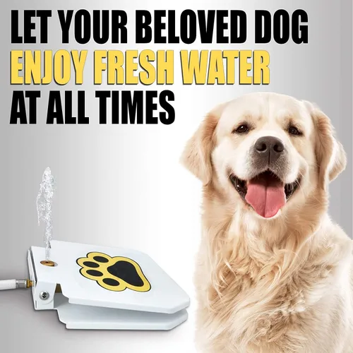 Miniatura 2 de Fuente de agua potable para perros al aire libre, dispensador fácil de activar para mascotas, agua dulce, resistente, fácil de usar
